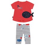 Boboli Baby Mädchen By the sea Zweiteiler T-Shirt und Leggings