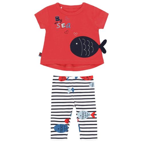 Boboli Baby Mädchen By the sea Zweiteiler T-Shirt und Leggings