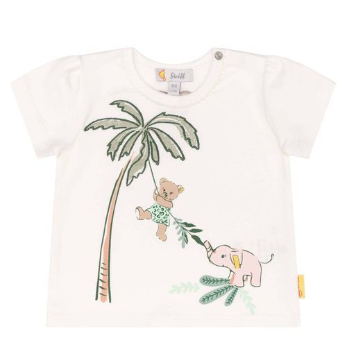 Steiff Baby Mädchen T-Shirt Jungle Feeling