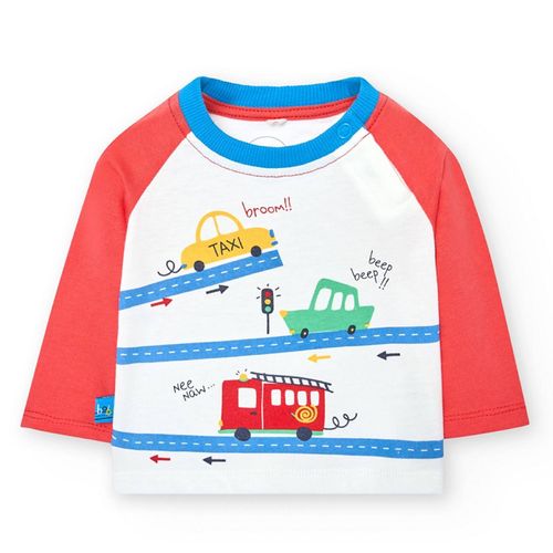 Boboli Baby Jungen Tuttifrutti Road Shirt